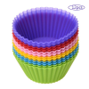 6pcs Silicone Food Muffin Cups Cake Mold Chocolate Candy Molds Bakeware Baking Round