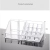 Premium Quality Clear Plastic Cosmetic and Makeup Palette Organizer with 1 Drawer,7701