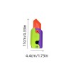 3D Carrot Knife Toy Gravity Colorful Knife Decompression Push Tag Small Toy Vent Fun Gravity Knife,9218