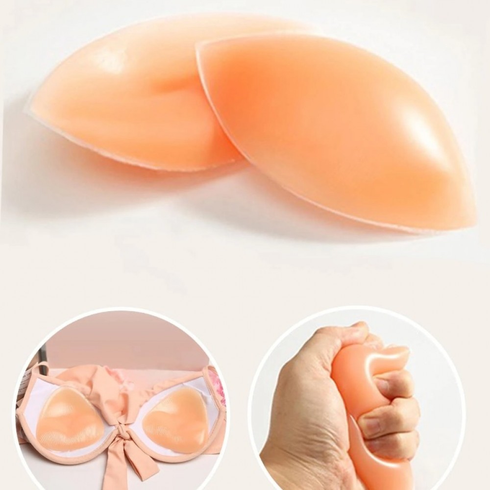 Дамски удебелени прозрачни силиконови зърна за малки гърди с Push Up ефект