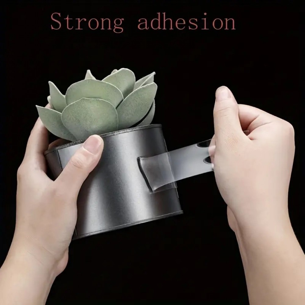 1pc 3m 0.78inch Width Transparent Double-sided Tape: Reusable, Seamless, Strong And Versatile, Suitable For Home, Kitchen, Office And Car!9201